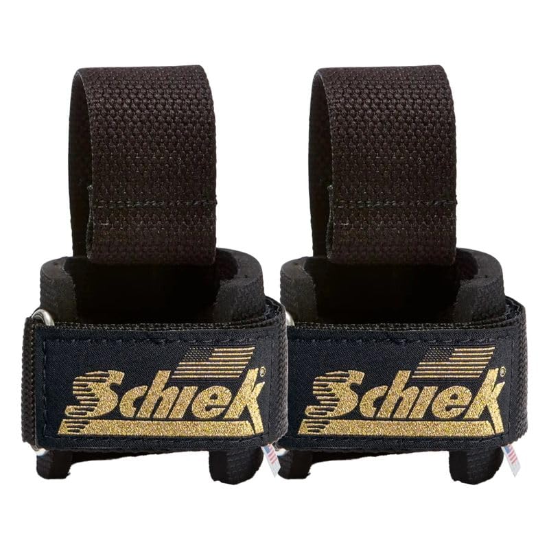 Schiek Sports Model 1000-DLS Deluxe Dowel Lifting Straps - color: Gold