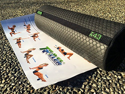 Travel Roller 4.3 Original Foam Roller - Blue, Includes Exersice Poster and Free Online Instructions