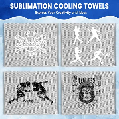 200 Pack Cooling Towels Bulk 40"x12" Cooling Rags for Neck and Face Ice Sweat Towels Breathable Microfiber Workout Cloth for Gym Yoga Golf Sport Running(Grey)