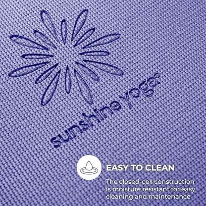 Voyage Yoga Mat, 10 Pack, 72" x 24" Professional Studio and Gym Bulk Yoga Mats, 5mm Thick, Durable, Anti-Tear, Non Slip Fitness and Exercise Mats - color: Peri Purple