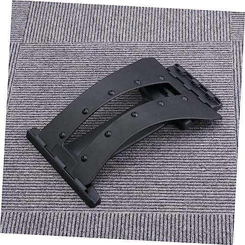 Beavorty 2Pcs Back Support Stretcher for Lumbar Spine Relief Portable Device for Stretching and Flexibility Black Waist Relaxation Mat for Relief