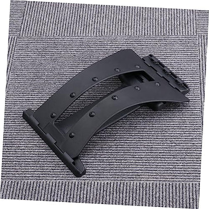 Beavorty 2Pcs Back Support Stretcher for Lumbar Spine Relief Portable Device for Stretching and Flexibility Black Waist Relaxation Mat for Relief