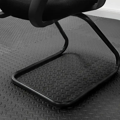 Boolavard Puzzle Exercise Mat ½ in, EVA Interlocking Foam Floor Tiles for Home Gym, Mat for Home Workout Equipment, Floor Padding for Kids (Black - 1/2 Inch - 12 Sq Ft - 12 Tiles)