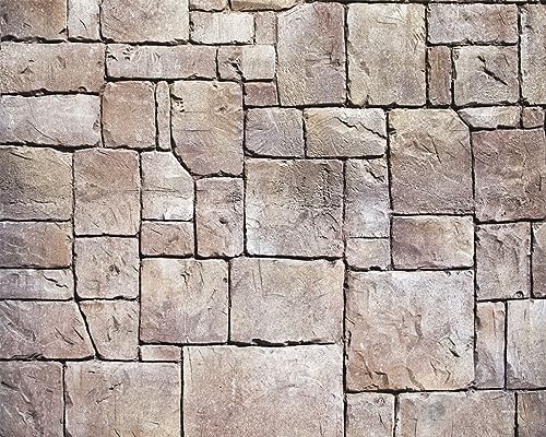 Kate Photography Floor Mat Vintage Stone Wall Rubber Backdrop 5x4ft - color: Brick, size: 5x4ft