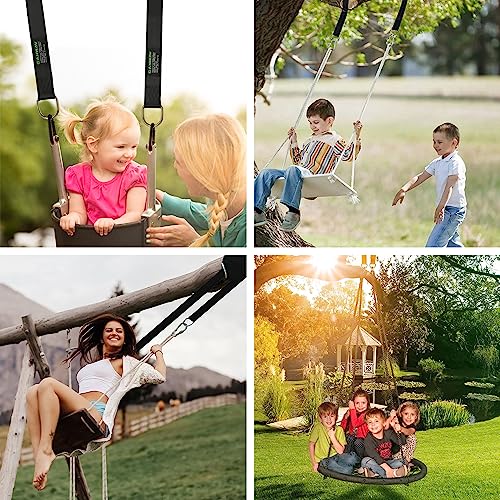 2 Pack Multi Purpose Tree Swing Straps, Gym Outdoor Mount Bands