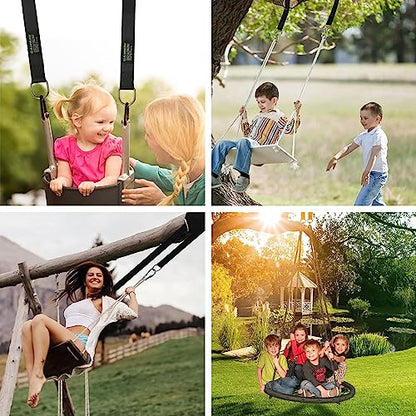 2 Pack Multi Purpose Tree Swing Straps, Gym Outdoor Mount Bands