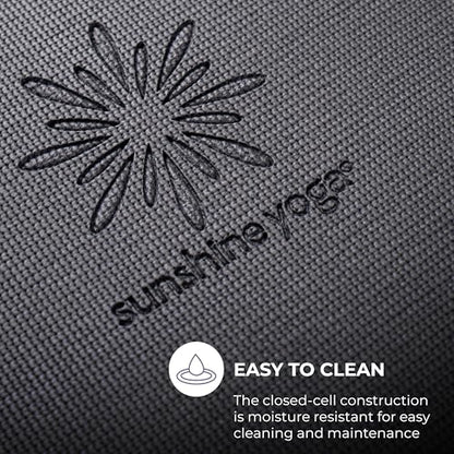Voyage Yoga Mat, 10 Pack, 72" x 24" Professional Studio and Gym Bulk Yoga Mats, 5mm Thick, Durable, Anti-Tear, Non Slip Fitness and Exercise Mats - color: Charcoal