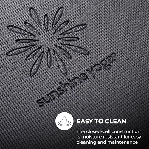 Voyage Yoga Mat, 6 Pack, 72" x 24" Professional Studio and Gym Bulk Yoga Mats, 5mm Thick, Durable, Anti-Tear, Non Slip Fitness and Exercise Mats - color: Charcoal