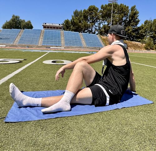 We Sweat's (2 Pack) Microfiber Towels Perfect for Travel, Gym Shower & Camping. Ultra Compact - Lightweight Shower Towels - Soft and Absorbent Silver Ion Odor-Free Absorbent Fiber - Quick Dry Towels
