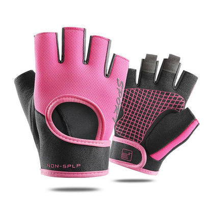 Anti-Slip Workout Gloves for Women Men - Breathable Mesh Fingerless Gloves for Fishing Gym Exercise Fitness
