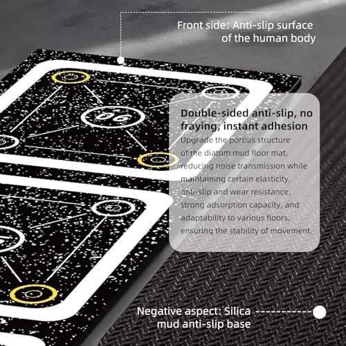 Rubber Agility Ladder Non-Slip Speed Agility Training Ladder Pad for Soccer Football Footwork, Workout Ladder for Soccer Football Tennis Boxing Training, Agility Training Equipment