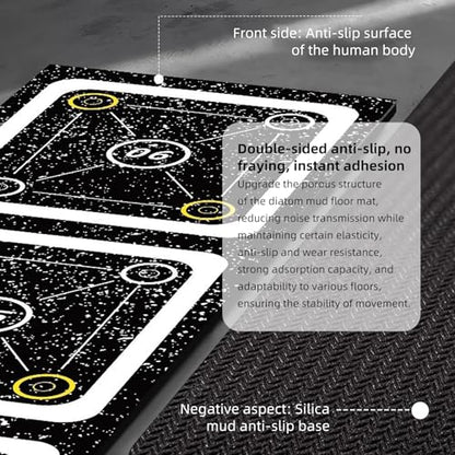Rubber Agility Ladder Non-Slip Speed Agility Training Ladder Pad for Soccer Football Footwork, Workout Ladder for Soccer Football Tennis Boxing Training, Agility Training Equipment