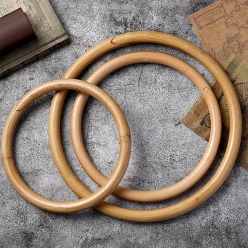Blueweenly 3 Pcs Kung Fu Ring Wing Chun Wing Chun Training Equipment for Training Kung Fu - color: Rattan, size: 7, 9, 11 Inches