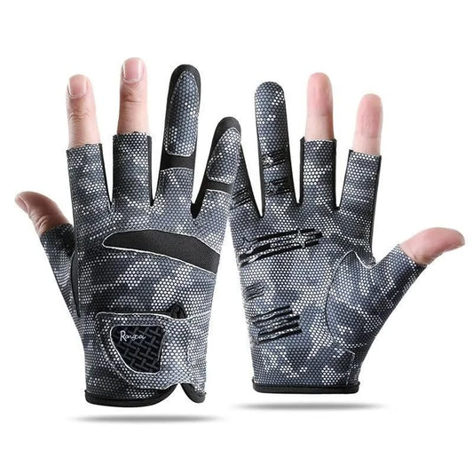 Workout Gloves for Men Women Exercise Gloves for Weight Lifting Fitness Cycling Gym Training with Grip Cushion Pads - color: Black camouflage