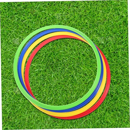 4pcs Soccer Agility Training Rings Multi for Speed and Coordination Drills Versatile Football Training Gear for Enhanced Athletic Performance