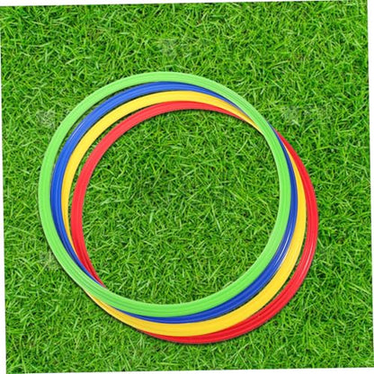 4pcs Soccer Agility Training Rings Multi for Speed and Coordination Drills Versatile Football Training Gear for Enhanced Athletic Performance