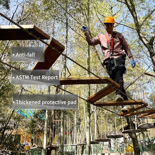 NewDoar Climbing Harness CE Certification Rock Climbing Rappelling Equipment Body Guard Protect Rappelling Rescuing Equip - color: Adult Upgrade Full Body