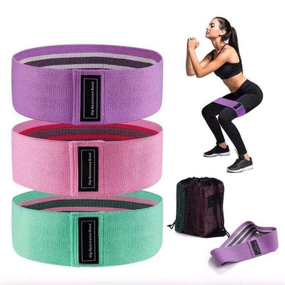 ENDLESS EL1044 Resistance Loop Bands Set of 3 Pcs with Light, Medium and Heavy Resistance Level | Multi Color | Material: Cotton | for Squats, Stretching, Hip & Glute Heavy Workouts for Men & Women