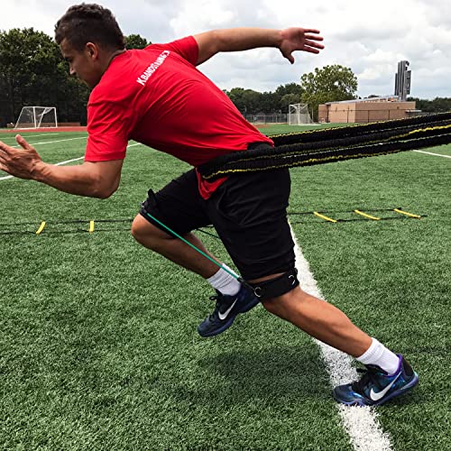 Kbands Victory Ropes - Up to 300 Pounds of Resistance for Anchored Or Release Acceleration Drills - Stretch Distance Up to 40 ft