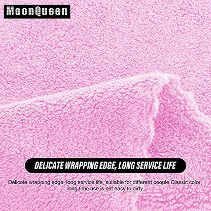 MOONQUEEN Ultra Soft Premium Washcloths Set - 12 x 12 inches - 24 Pack - Quick Drying - Highly Absorbent Coral Velvet Bathroom Wash Clothes - Use as Bath, Spa, Facial, Fingertip Towel (Frozen Berry)