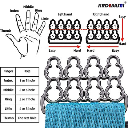 Finger Exerciser,4 Resistance Levels Finger Strengthener for Hand Therapy, Rock Climbing - Relieve Pain for Arthritis, Carpal Tunnel, Hand Strengthener and Finger Strengthener