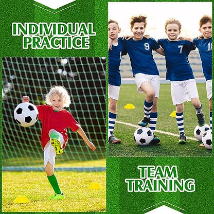 Hanaive Mini Soccer Cones for Agility Drills, 5 Inch - color: Yellow