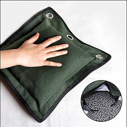 KIKIGOAL Wing Chun Kung Fu Wall Bag Kick Boxing Striking Canvas Punch Bag Sand Bag - color: with leather