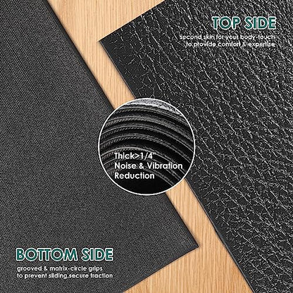 Large Exercise Mat, 8' x 6'/8' x 4'/6' x 4' Extra Durable Workout Mats for Home Gym Flooring, High-Density Gym Mats Cardio Mat for Jump Rope, MMA, Stretch, HIIT, Shoe-Friendly, Non-Slip, Non-Toxic