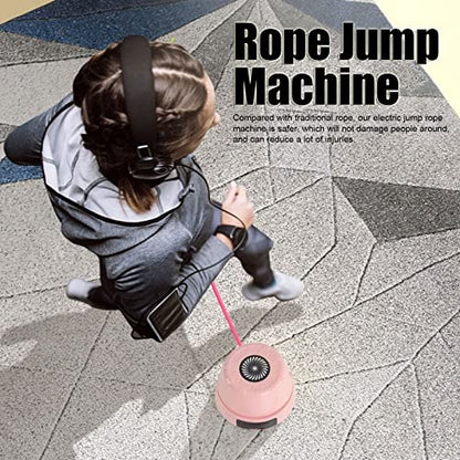 Electronic Fitness Jump Rope, Smart Rope Jump Machine with Remote Control, Automatic Intelligent Count Electric Skipping Machine for Family Friends - color: Pinks