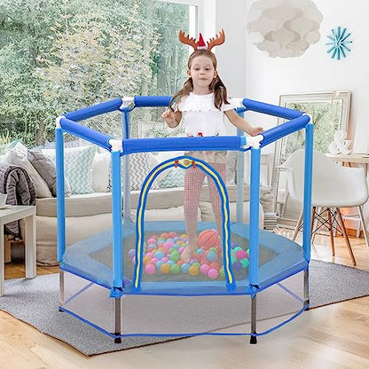 Trampoline, Portable Foldable Trampoline in-Home Mini Rebounder with Adjustable Handle, Exercise Trampoline for Adults, 40" Max Load 330lbs