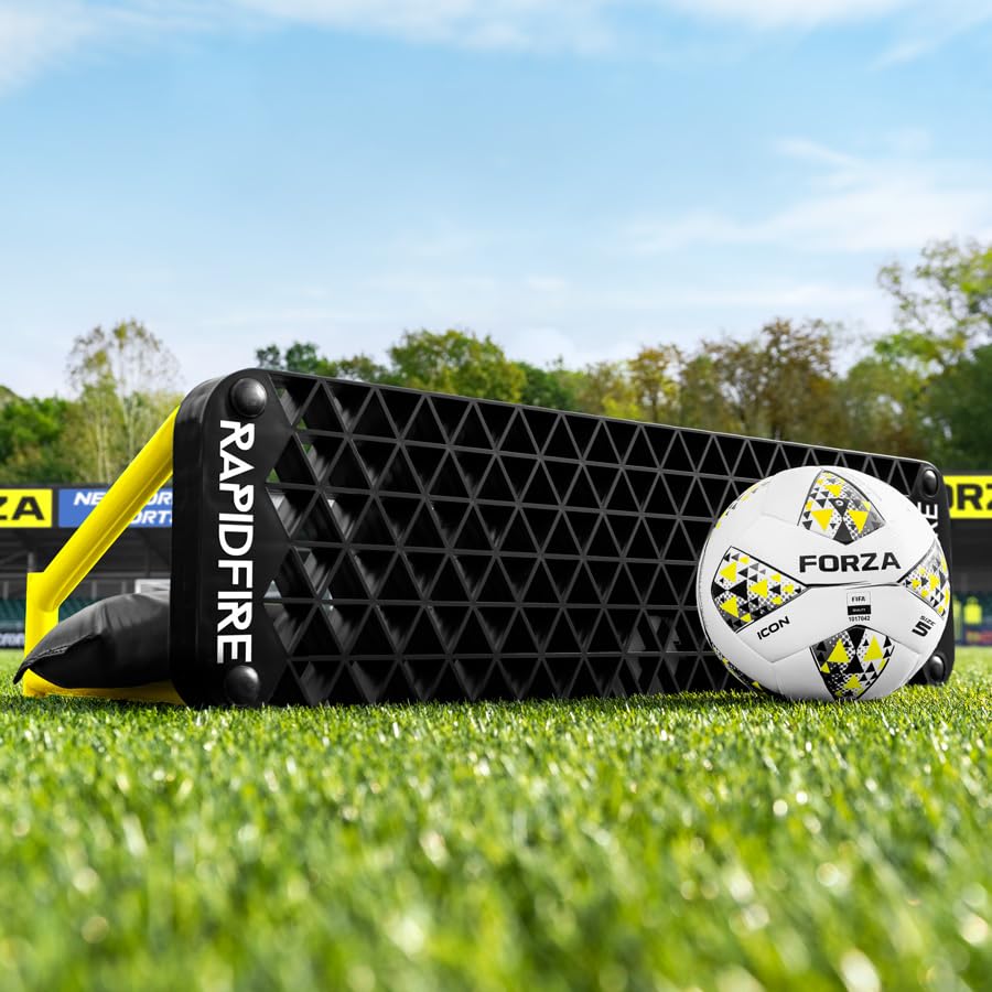 FORZA METIS x RapidFire Interactive Wave Rebound Boards | Reaction Soccer Training Equipment with App-Enabled Lights - Improve Speed, Agility, and Ball Control - size: Standard (40In), style: 8x Lights & 6x Boards
