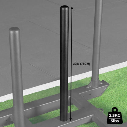 FORZA Competition Weight Sled | Heavy-Duty Steel Sled for Gym & HYROX Training – Removable Uprights with Optional Dual-Handle Attachment - style: With Double Handle Attachment