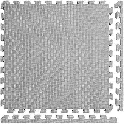 Meister X-Thick 1.5" Interlocking EVA Foam Mats - GY - 25 Tiles (100 Sqft) - color: Grey, size: 25 Tiles (100 Sqft)