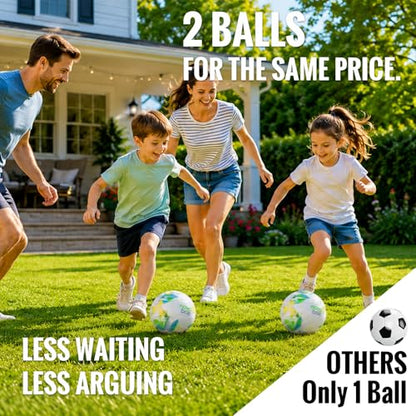 VavaCava 4'x3' Soccer Goal Set, 2 Goals, 2 Balls, Keychain, 10 Cones, Pump, Carry Bag, Portable PopUp Soccer net for Backyard, SGS Certificate