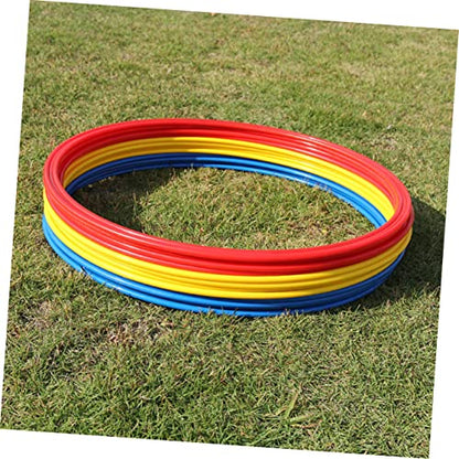 Soccer Agility Rings Set 9pcs Training Equipment for Football Basketball Abs Material