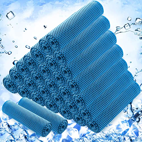 Hosuly 30 Pack Cooling Towels 40"x12" - color: Light Blue