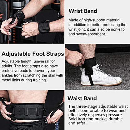 Boxing Resistance Bands Set for Speed and Agility, Workout Band Ankle Exercise Bands Legs Ankle Straps for Resistance Training Enhance Explosive Power - color: Blue-150lbs