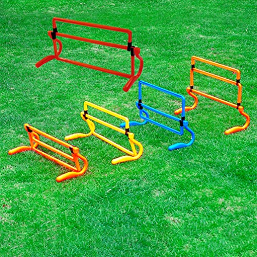 BESPORTBLE Removable Training Hurdles, Agility Ladder Speed Training Equipment, Soccer Training Agility Hurdles(Yellow) - color: Red