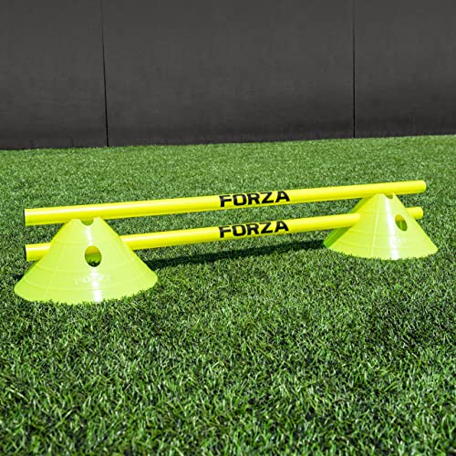 FORZA Cone & Hurdle Training Sets | Improve Your Speed & Agility Skills - Available in 3 Styles and 8 Colors - color: Yellow, style: Super Cone