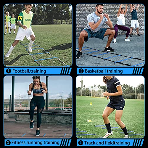 HOTOOLME Agility Training Equipment Set, Soccer Training Equipment for Kids,Football Training Equipment,Agility Ladder Speed Training Equipment