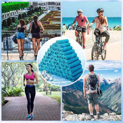 Honoson Cooling Towel Bulk - Neck & Face Cool Chilly Towels Microfiber Breathable Sport Sweat Rag for Gym, Yoga, Travel, Camping, Running, Outdoor