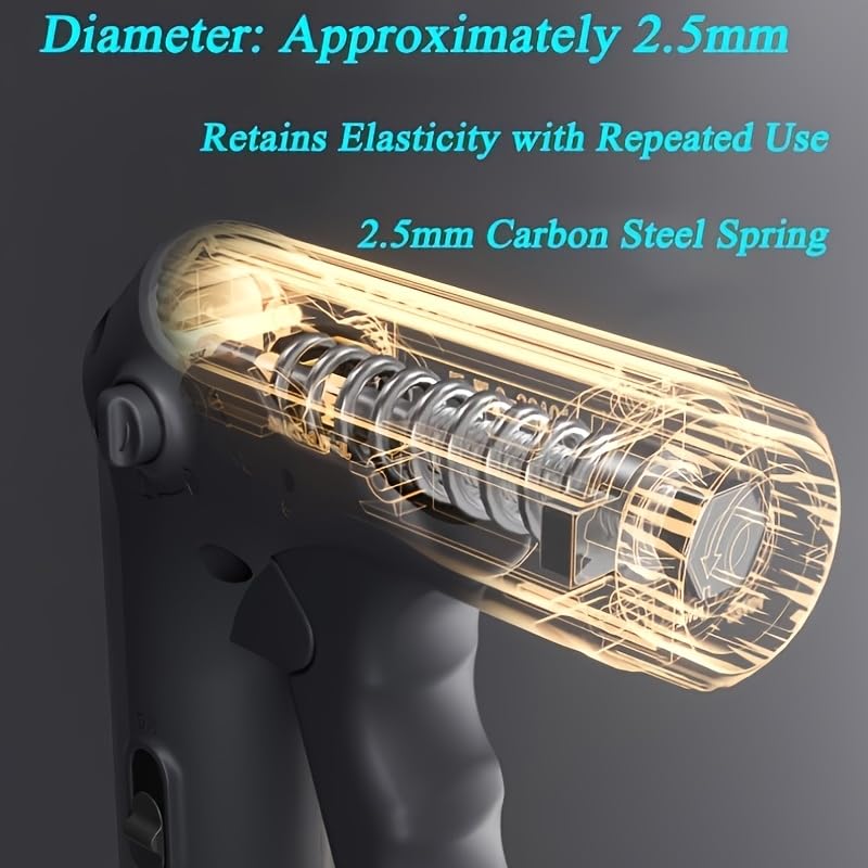 Adjustable Hand Grip Strengthener with Digital Counter – 5–60kg (130 lbs) Ergonomic Forearm & Finger Exerciser for Athletes, Musicians, Rehab & Recovery – Portable 2-in-1 Grip Trainer