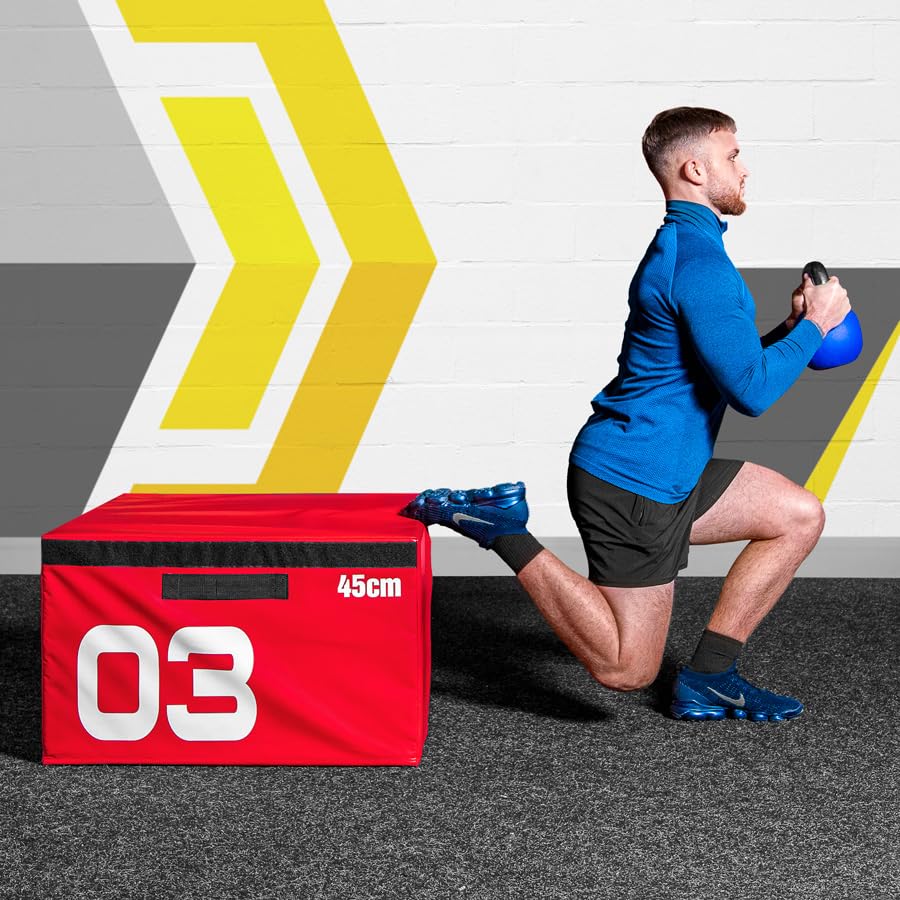 FORZA Plyometric Jump Box - Premium Soft Foam Exercise Step & Box Jump - 6in, 12in, 18in, 24in or Complete Set