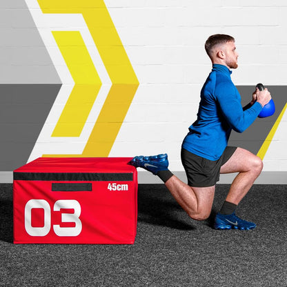 FORZA Plyometric Jump Box - Premium Soft Foam Exercise Step & Box Jump - 6in, 12in, 18in, 24in or Complete Set