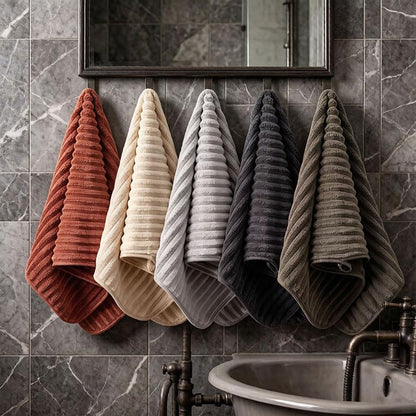 Luxury 3-Piece Quick-Dry Bath Towel Set – Ultra Soft Microfiber Towels for Bathroom, Pool, Gym & Travel – Elegant Twill Design(14”x 29.6”) - color: 3coffee