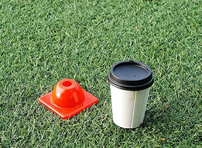 Versatyle Heavy Duty Agility Training Cones (2 in, 6 in, 9 in, 12 in, 28 in) for Sports, Kids Coaching, Multipurpose Field Marker Cones, Soccer, Basketball Drills, Bike, Motorcycle, Traffic Training