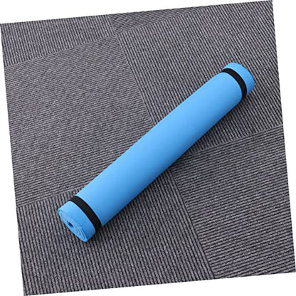 Totority Portable Slip Yoga Mat for Outdoor Camping Fitness Lightweight Exercise Mat for Hot Yoga Pilates Aerobics Stretching Routines Blue