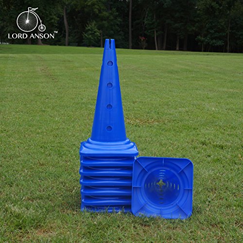 Dog Agility Hurdle Cone Set - 8 Cones & 4 Rods - Adjustable, Versatile, Heavy Duty - Agility, Obedience, Rehabilitation