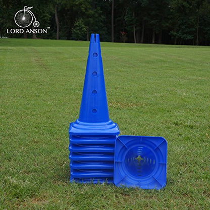 Dog Agility Hurdle Cone Set - 8 Cones & 4 Rods - Adjustable, Versatile, Heavy Duty - Agility, Obedience, Rehabilitation