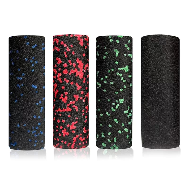 Mini Foam Roller High Density Hollow Muscle Massage Roller Compact Exercise Roller for Yoga Pilates Gym Recovery (Black Blue) - color: Black Blue